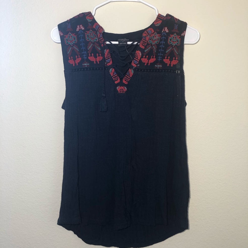 Aztecs Tribal Navy and Red Blouse